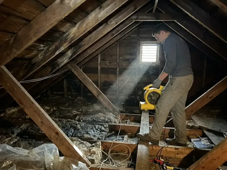 attic-water-damage-drying-proc-007 — frequently asked questions, Emergency Water Extraction & 24/7 Flood Response in Albert…